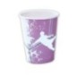 Vasos morados y blancos 8 uds real de madrid cumpleaños