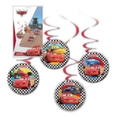 colgantes decorativos cars 4 unidades techo cumple 14000641 8003558003693