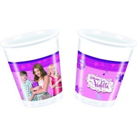 vasos violetta 8 unidades 14000710 8003558003693