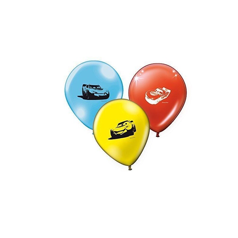 Globos Cars latex 8 uds cumpleaños