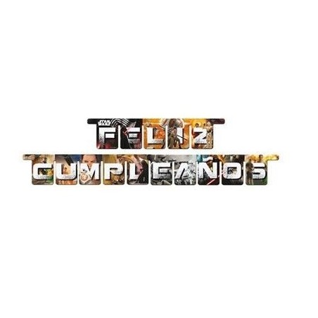 guirnalda feliz cumpleanos Star Wars 14000859 8003558003693