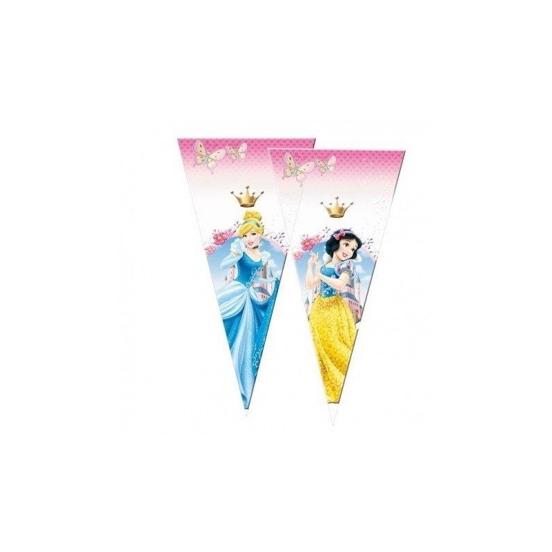 Bolsa de cono para cumpleaños de princesas10 uds