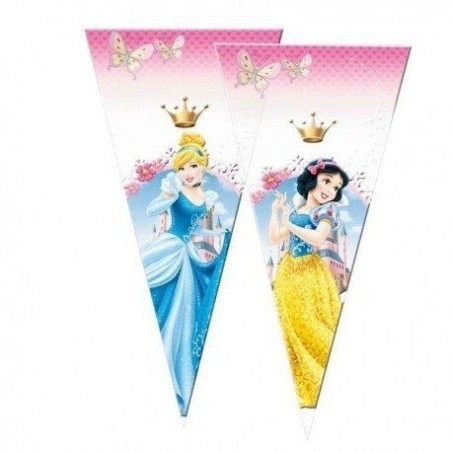 bolsa de cono para cumpleanos de princesas10 uds 14200212 8003558003693