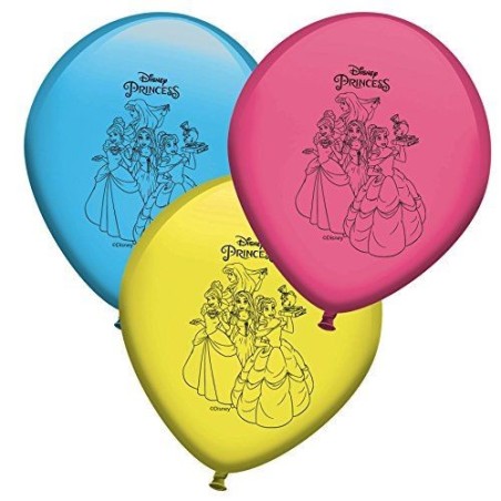 globos princesas disney 8 uds de 23 cm 14200914 8003558003693