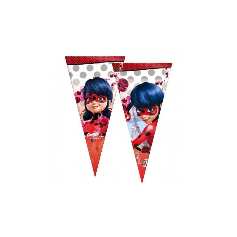 Bolsas cono de cumpleaños ladybug unidad