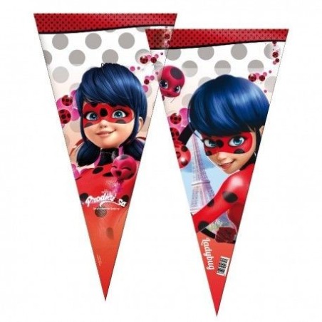 bolsas cono de cumpleanos ladybug unidad 16000851 8003558003693