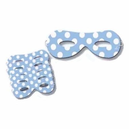 antifaces lunares azul 6 unidades 16001131 8003558003693