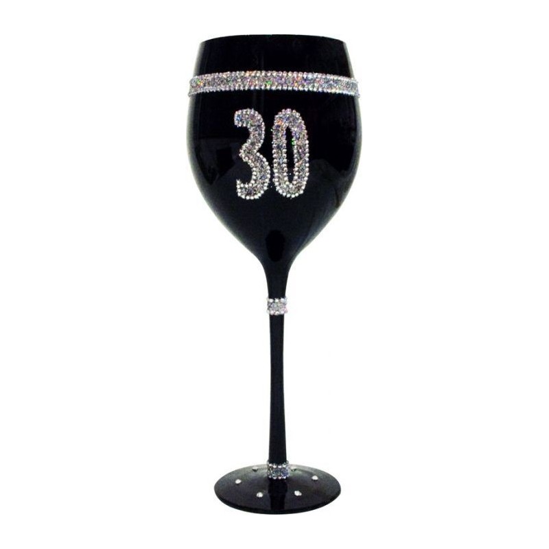 Copa de vino 30 cumpleaños en estuche regalo