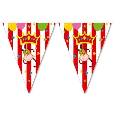 banderin triangular circo 360 cm 57052 8003558034116