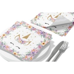 servilletas unicornio cumpleanos 8 uds 33 cm 57212 8003558034116
