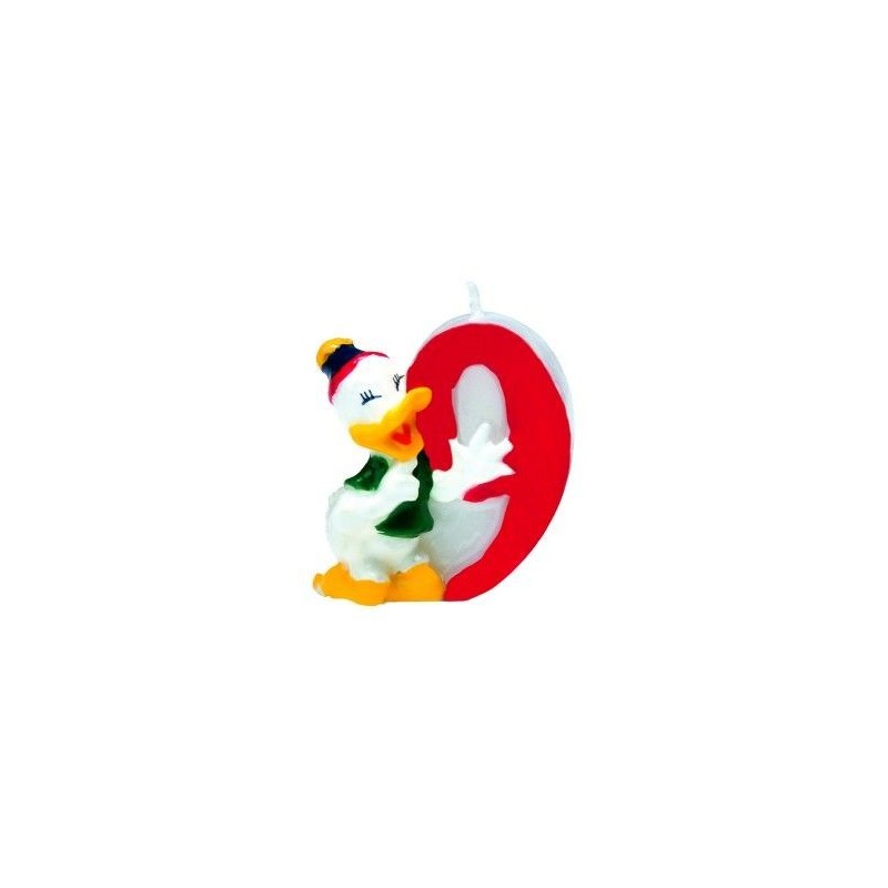 Vela Pato Donald Nº 9 Disney