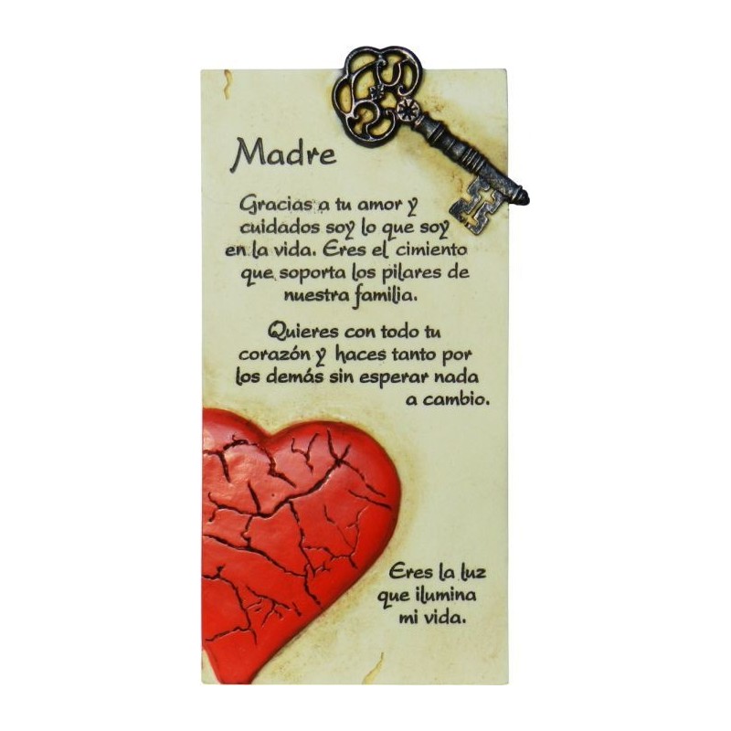 Poema dia de la madre en piedra regalo original