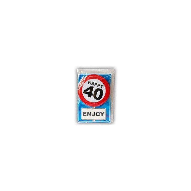 Postal o tarjeta 40 cumpleaños