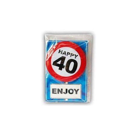 Postal o tarjeta 40 cumpleaños