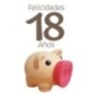 Hucha cerdito 18 cumpleaños