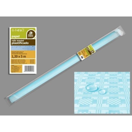 mantel rollo plastificado azul 5 x 120 metros 10575 8003558034116
