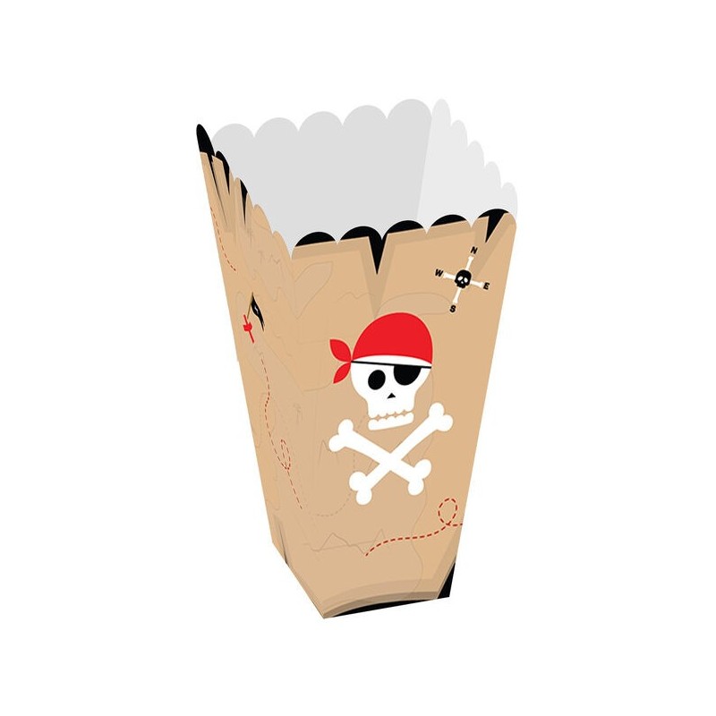 cajitas palomitas alta piratas 12 cm