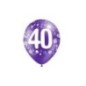 Globos 40 cumpleaños 8 uds 30 cm