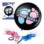Globo revelacion genero negro 90 cm confeti que sera