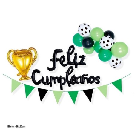 set cumpleanos futbol copa globos guirnalda 11587 8003558034116