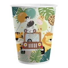 vasos safari animales de la jungla 8 uds 118073 8003558034116