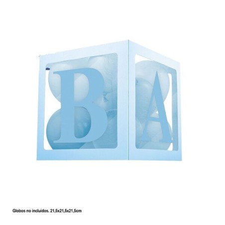 caja para globos baby azul 215 cm 12011 8003558034116