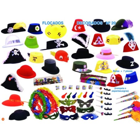 bolsa de cotillon gorro flocado premium 123HAW 8003558034116