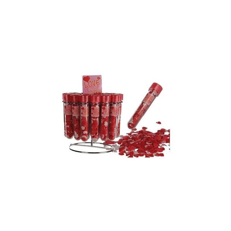 Confeti corazones de baño en tubo 10 gr