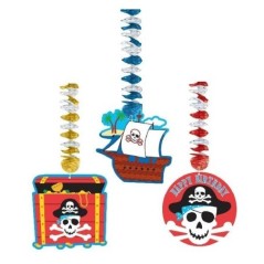 colgantes pirata 3 unidades decoracion fiesta 138221 8003558034116