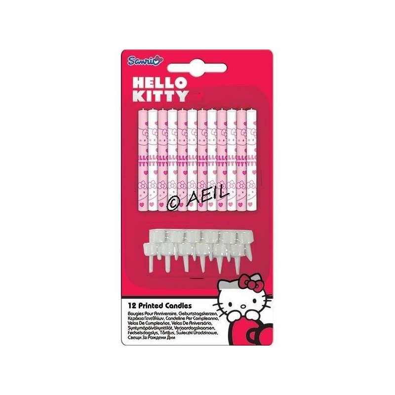 Velas hello kitty cumpleaños tarta 12 unidades