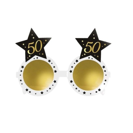 gafas 50 cumpleanos blanca y negra 16245 8003558034116