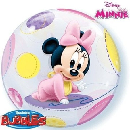 globo minney mouse bebe burbuja transparente 16430 8003558034116