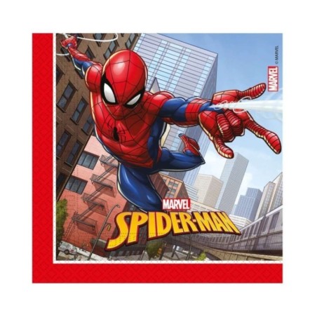servilletas spiderman cumpleanos 20 uds 33 cm 16923 8412345010224