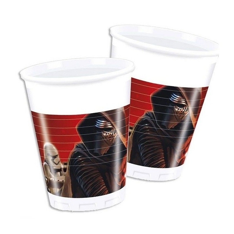 Vasos Star Wars vii 8 unidades amanecer f