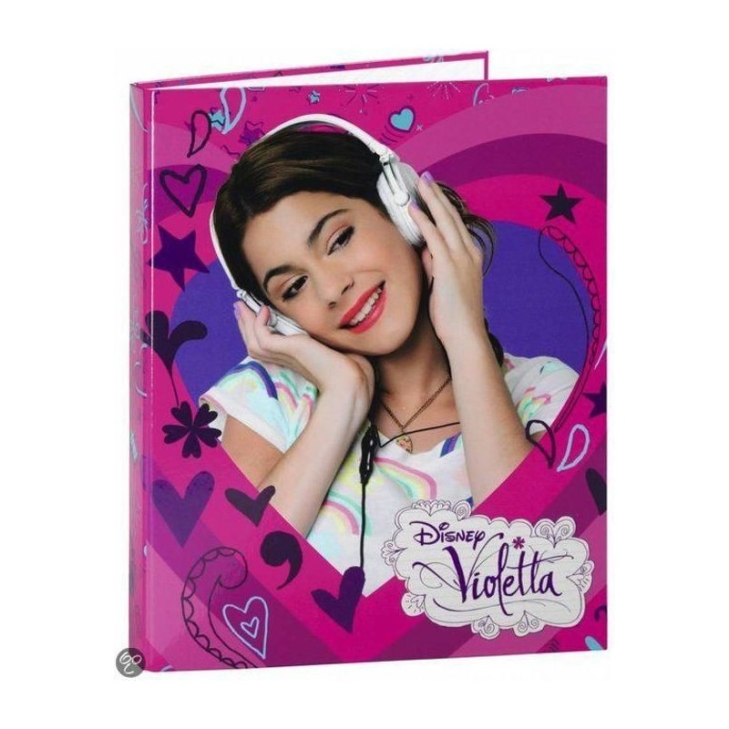 Carpeta violetta disney music a4 solapas