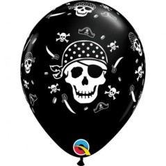 globos piratas negros 6 uds 28 cm 17939 8412345010224