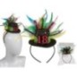 Diadema con gorro plumas 18 cumpleaños