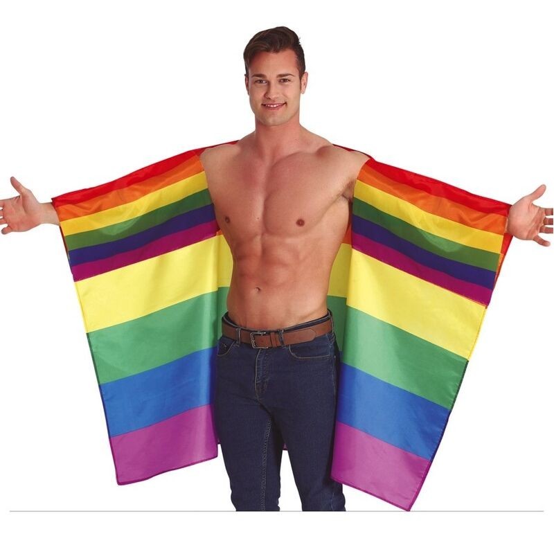 Capa bandera arcoiris orgullo 145x90 cm