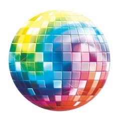 decoracion para fiesta disco bola 26cm unidad 190172 8412345010224