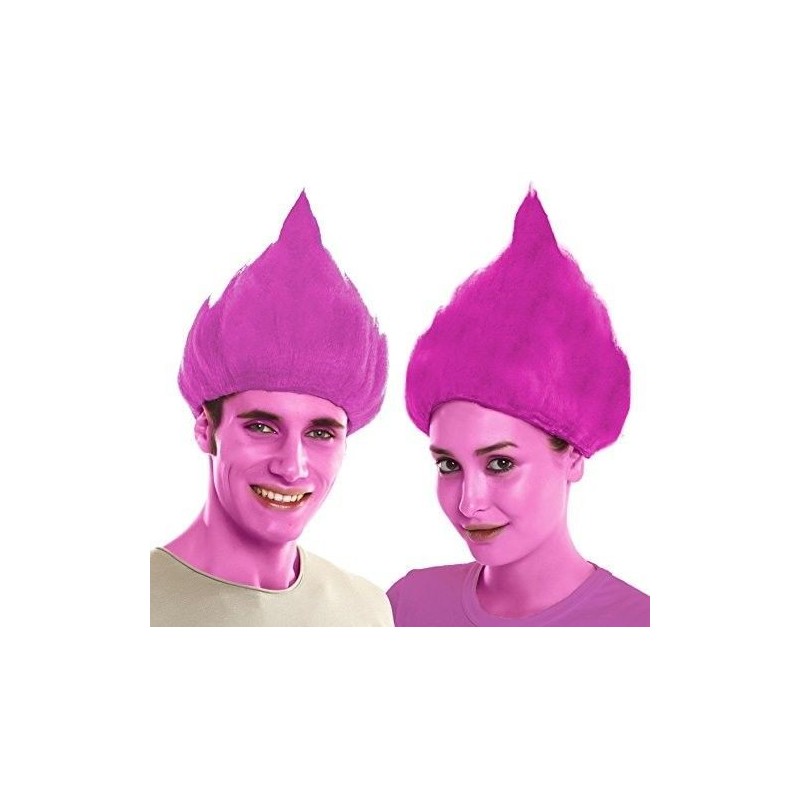 Peluca troll rosa similar poppy