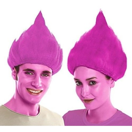 peluca troll rosa similar poppy 203820 8412345010224
