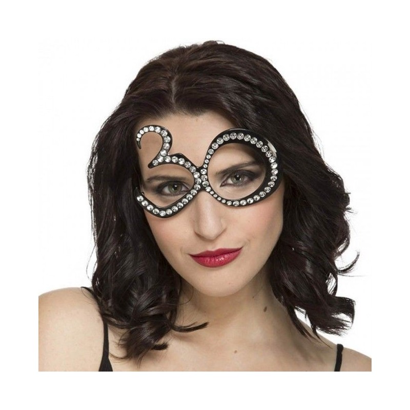 Gafas cumpleaños con brillantes 30