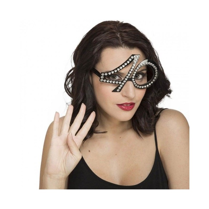 Gafas cumpleaños con brillantes 40