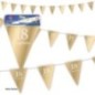 Banderin triagular 18 cumpleaños 4 mestros