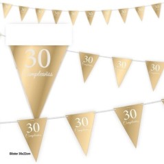 baderin triagular 30 cumpleanos oro 4 metros 21251 8412345010224
