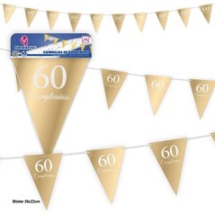 baderin triagular 60 cumpleanos 4 mestros 21274 8412345010224