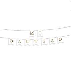 guirnalda mi bautizo oro 3 metros 21309 8412345010224
