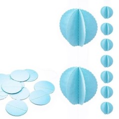 guirnalda circulos azules 15 cm 21402 8412345010224