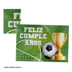 cartel cumpleanos futbol pared 70x100 cm 21704 8412345010224