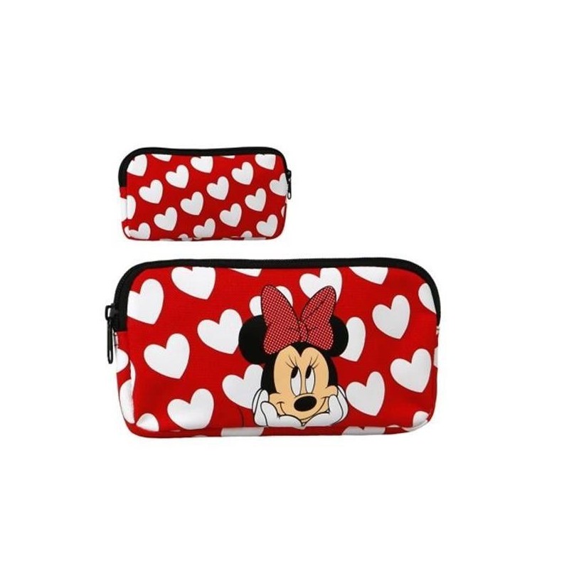 Estuche portatodo minnie mouse rojo 22095